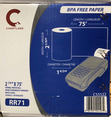 RR71 (75”)Thermal Rolls