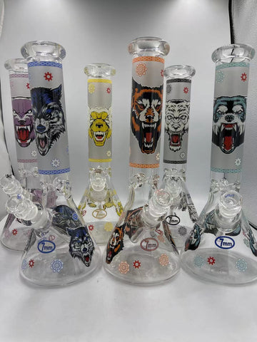 Wolf Beaker Bong 14"/7mm